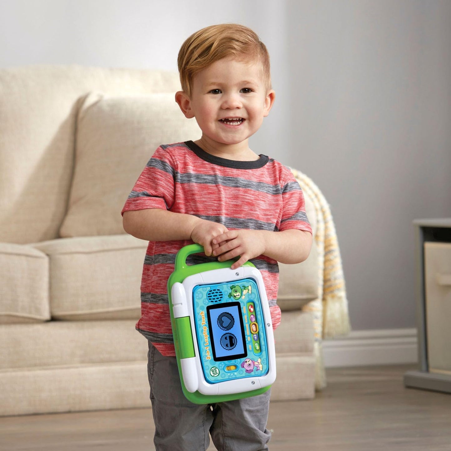 Green 2-in-1 Learning Laptop Toy for Kids