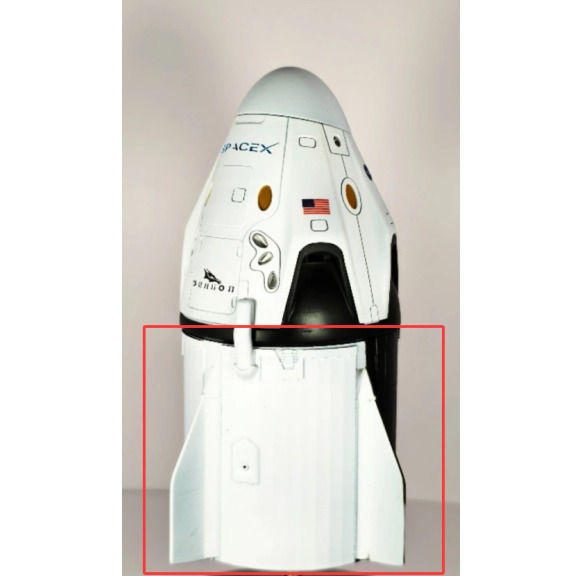 SpaceX Dragon Spaceship Model Detailed Replica