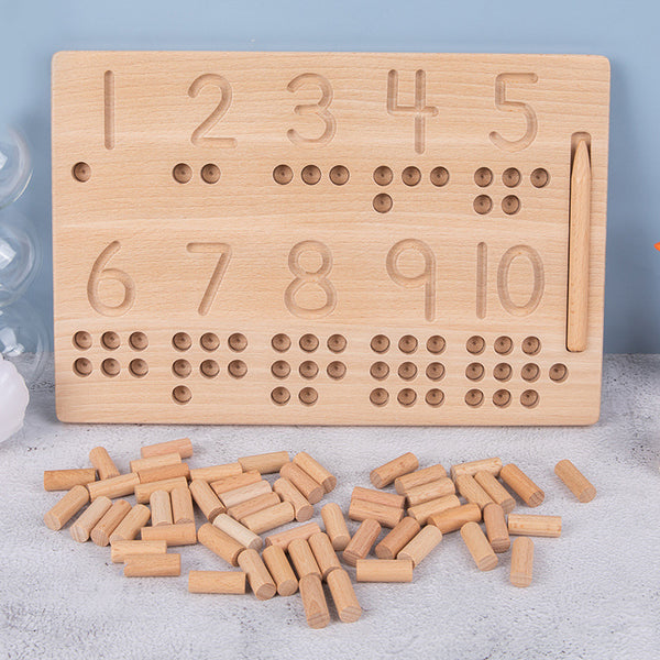 Wooden Writing Board for Letters and Numbers Wooden Writing Board for Letters and Numbers