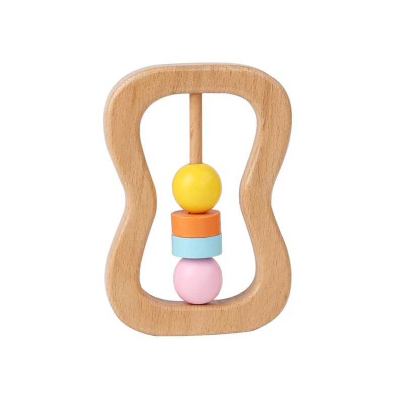 Wooden Rattle Grasping Toy for Infants