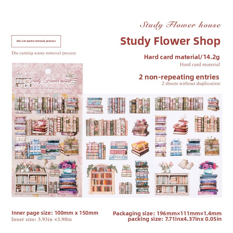 3D Watercolor Sticker Book