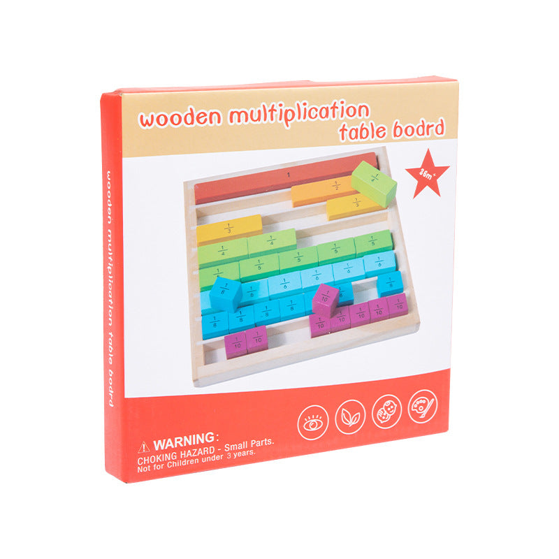 Wooden Montessori Math Sticks – Decimal or Fraction