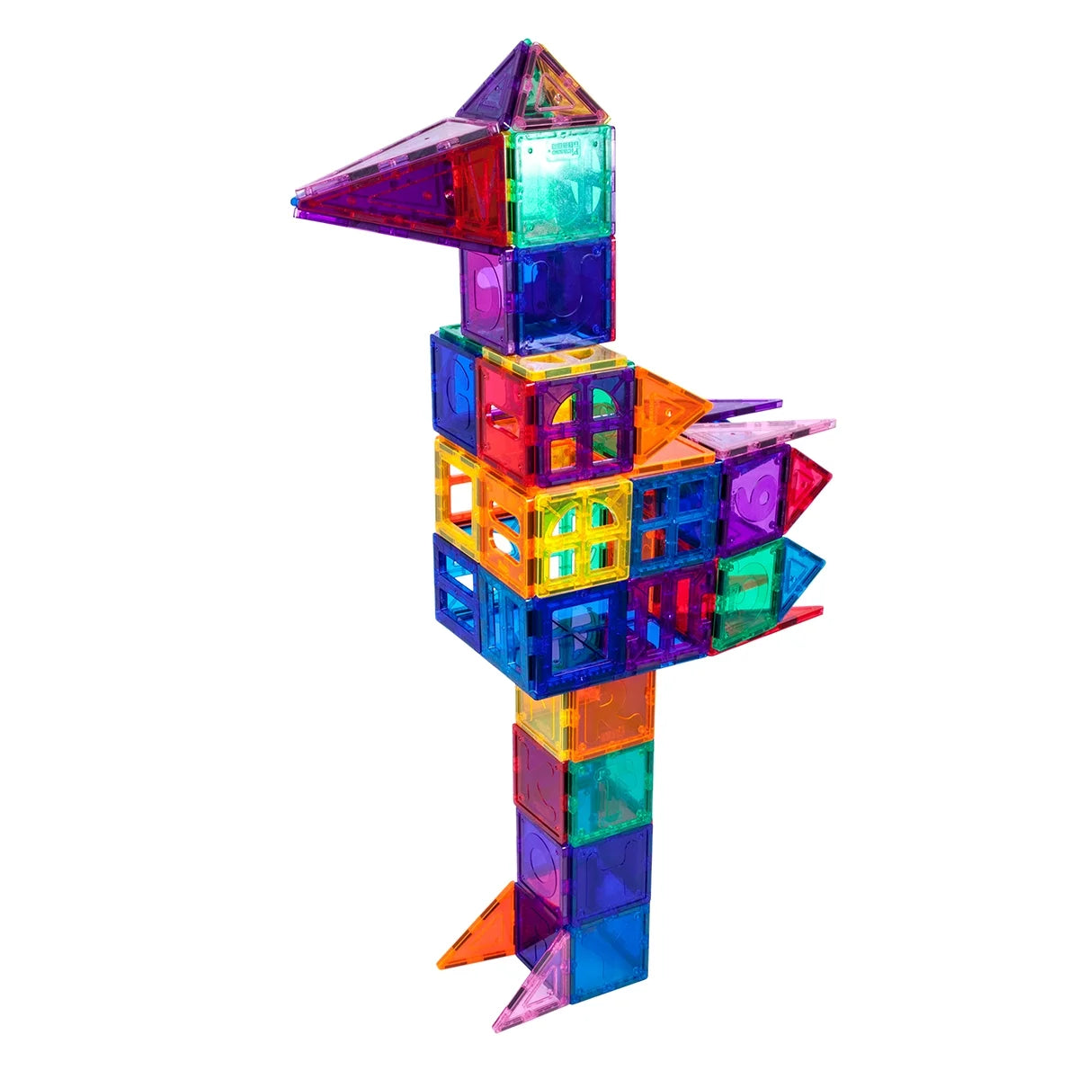 180 Piece Set 3D Color Magnetic Building Block Toy Deluxe Construction Kit, Multicolor