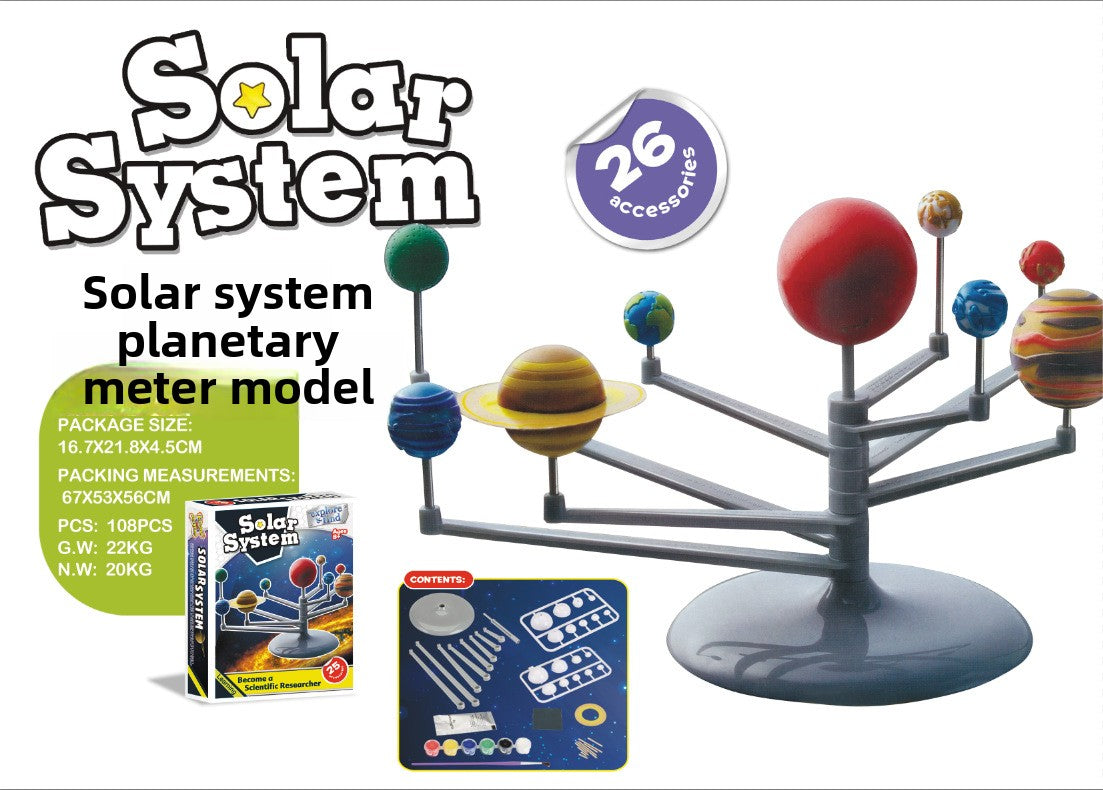 DIY Science Experiment Kit for Kids Solar system planetarium model