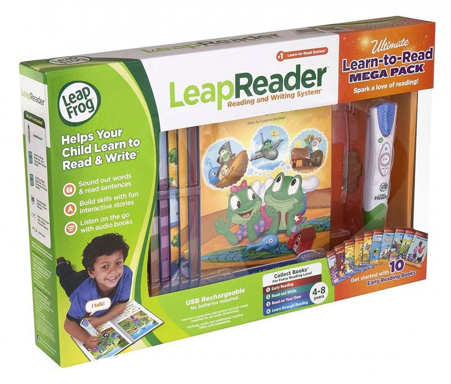 80-61612E Leapreader System Learn to Read 10 Book Bundle