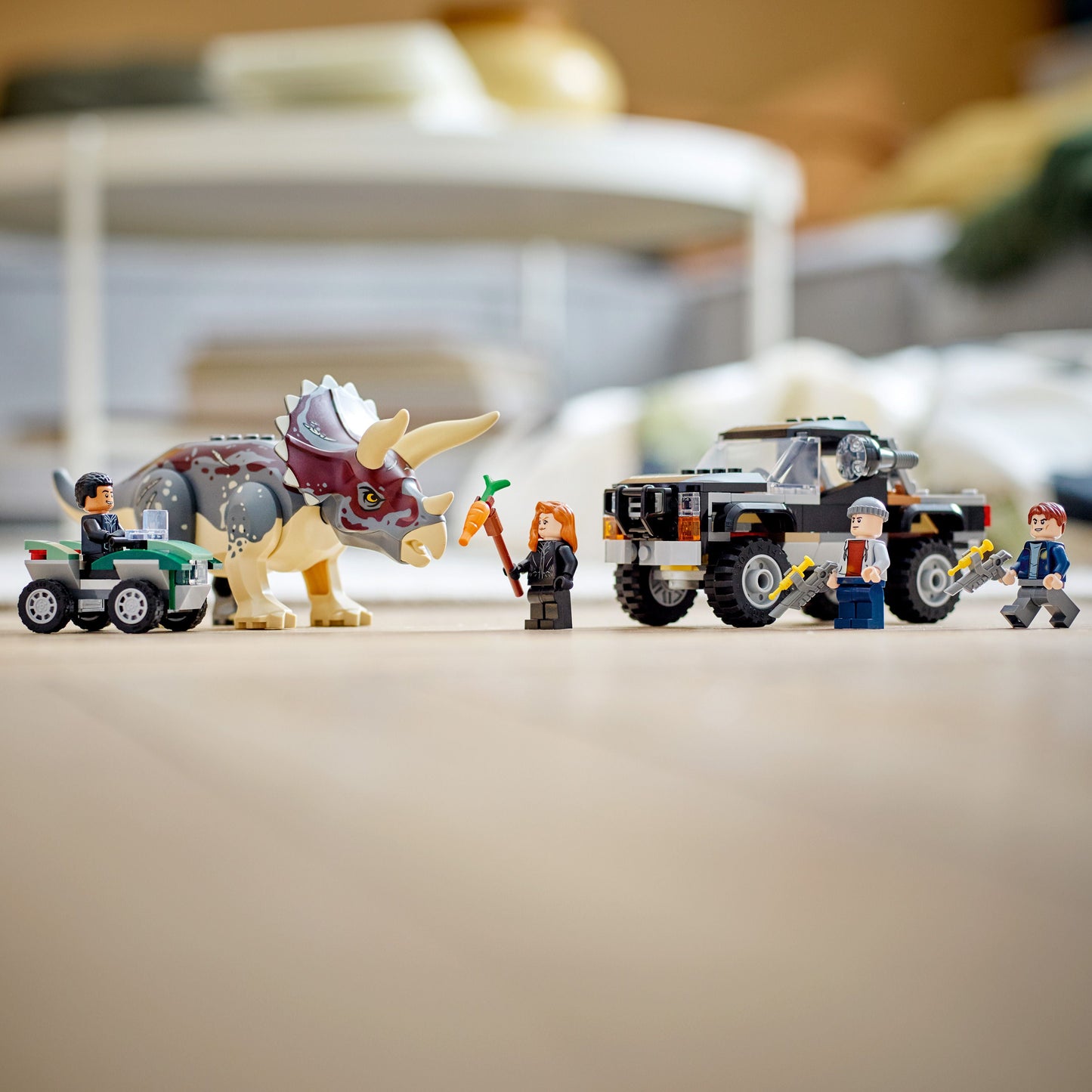 Jurassic World Dino Combo Pack 66774 Toy Value Pack, 2 in 1 Triceratops and Velociraptor Gift Set, Jurassic World Toy with Dinosaur and Truck Toys, Christmas Gift for Kids Ages 7 and Up
