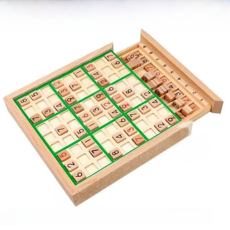 Wooden Sudoku Board Game for Kids