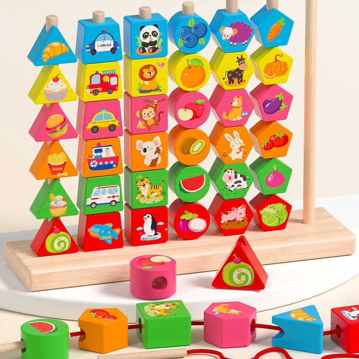 Wooden Bead Activity Sets – Size & Matching Options