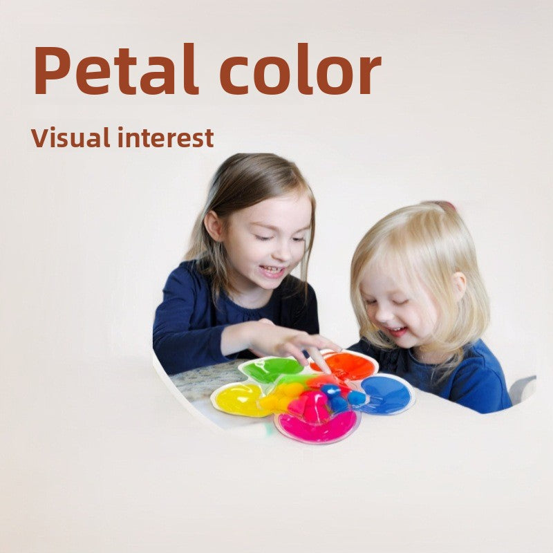 Five-Color Flower Bead Sorting Toy
