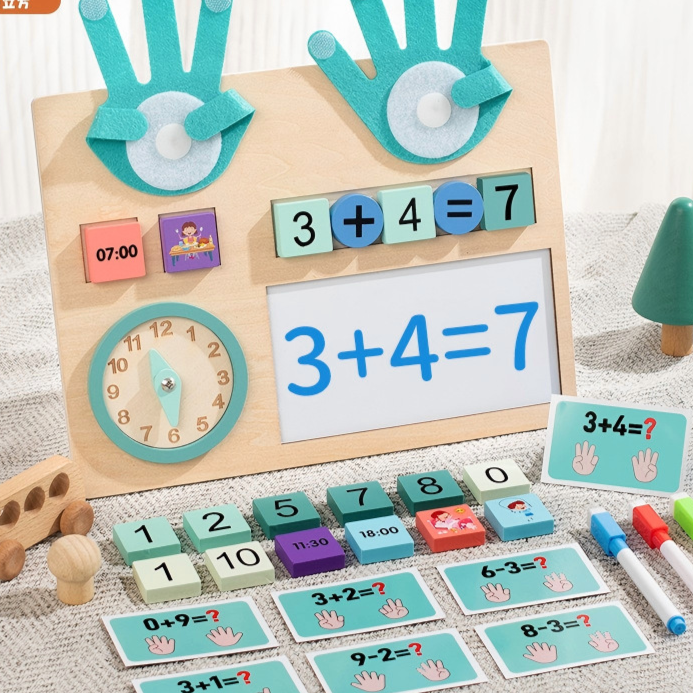 Wooden Finger Counting Math Toy – Activity Options