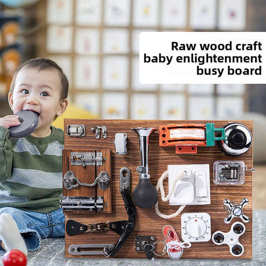 Wooden Busy Board for Kids