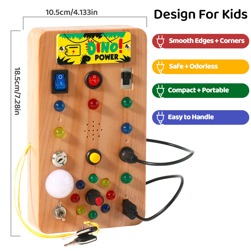 LED Montessori Busy Board for Kids