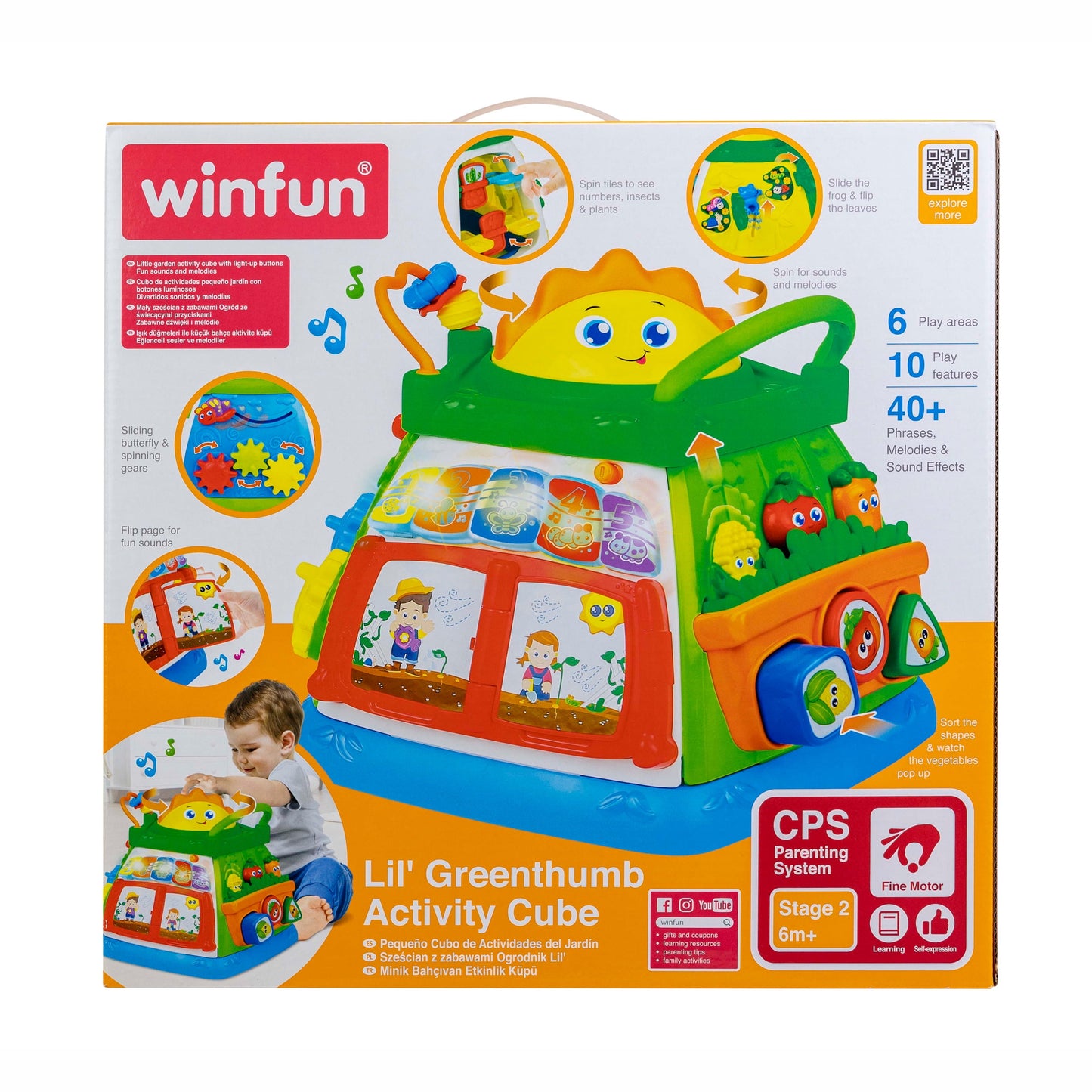 #0631 Lil Greenthumb Activity Cube - Unisex Item for Ages 6 Months and Up