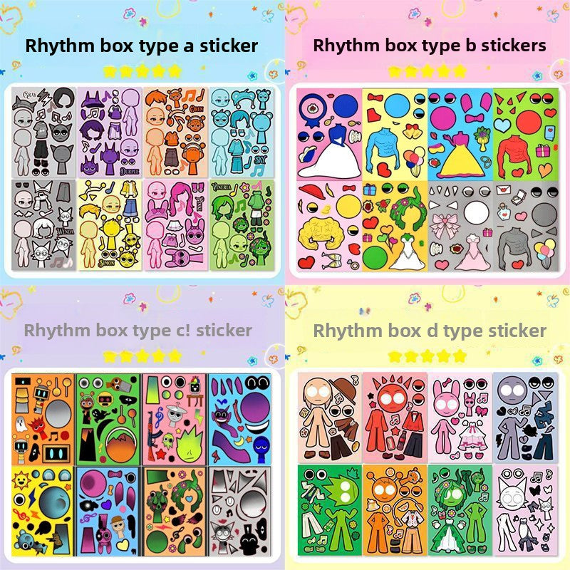 Dress-Up Sticker Sets for Kids – 8 or 32 Pieces