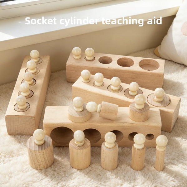 Montessori Sensorial Cylinder Blocks for Kids Montessori Sensorial Cylinder Blocks for Kids