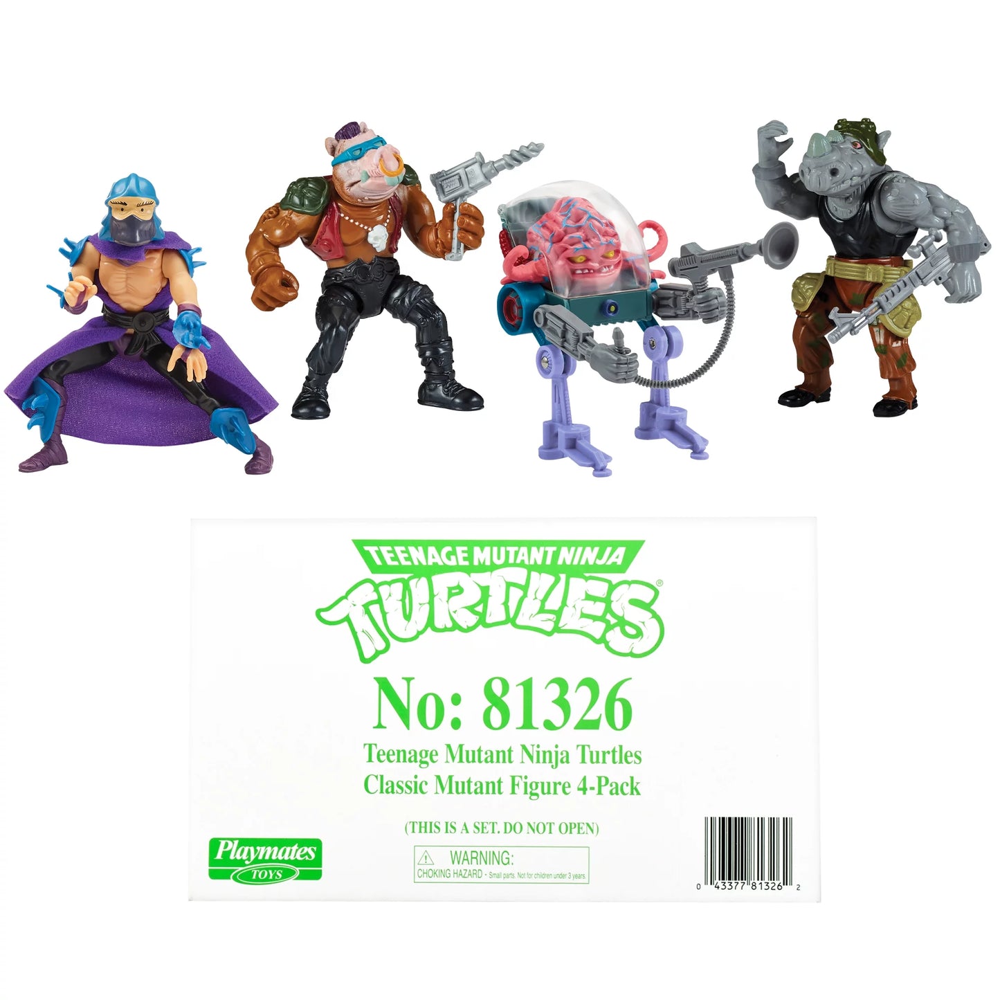 : Classic 4" Mutant 4-Pack Figure Bundle by