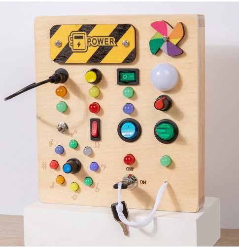 Wooden LED Busy Blocks – Switch & Sound Options