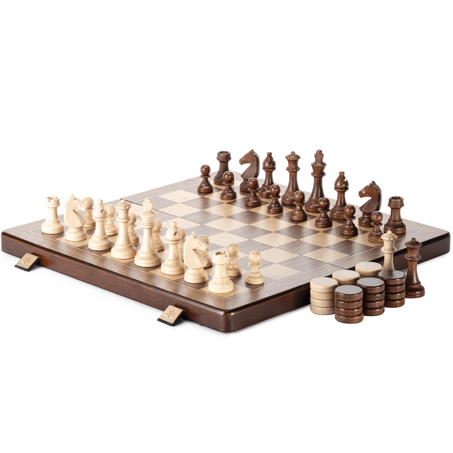 Solid Wood Magnetic Chess Set for Kids