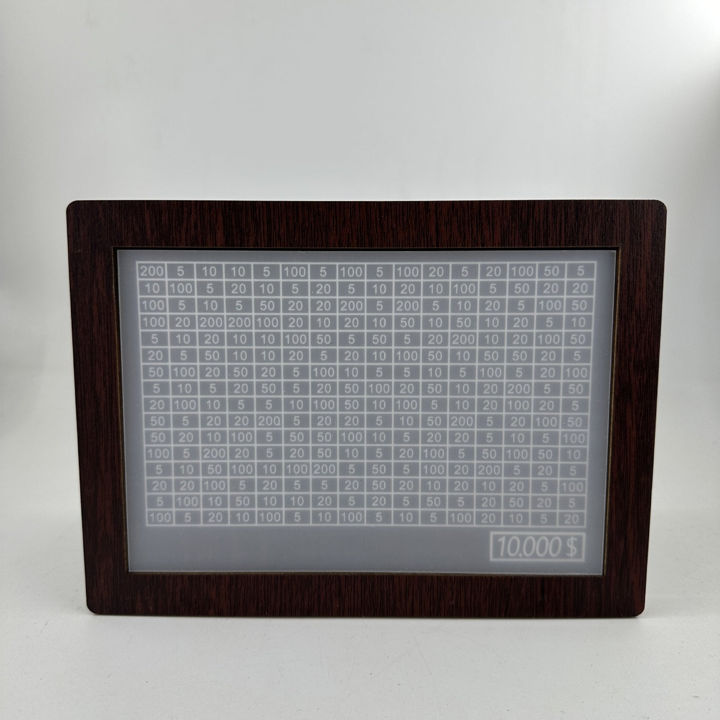 Wooden Goal Box with Counter dark brown us10000 free pen 17.2�12.5�6.5cm