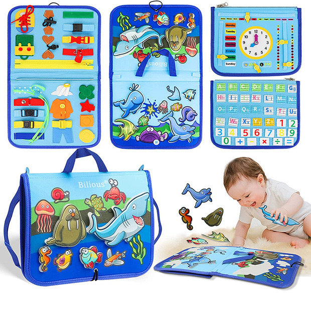 Felt Educational Busy Board for Toddlers