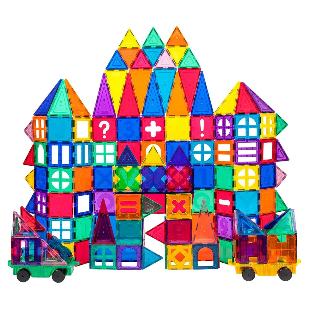 180 Piece Set 3D Color Magnetic Building Block Toy Deluxe Construction Kit, Multicolor