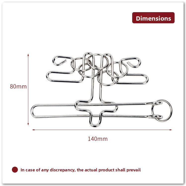 Nine-Ring Metal Release Puzzle