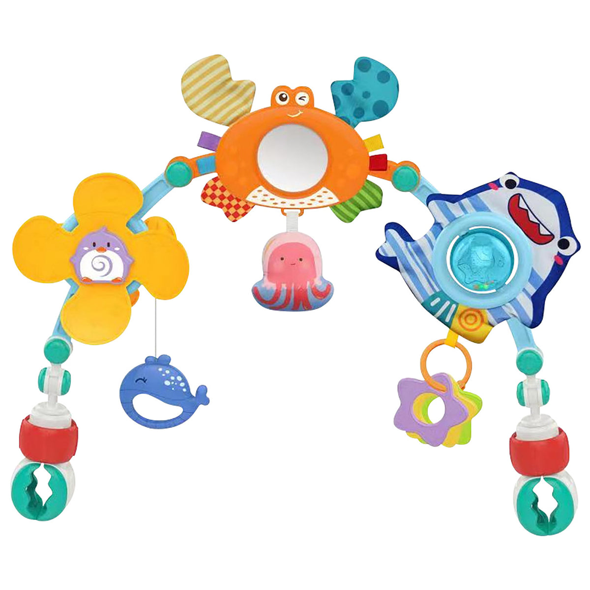 Baby Crib Rotating Rattle Toy – Bee & Ocean Themes