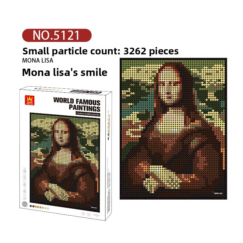 Famous Painting Building Block Sets – Mona Lisa or Pearl Earring