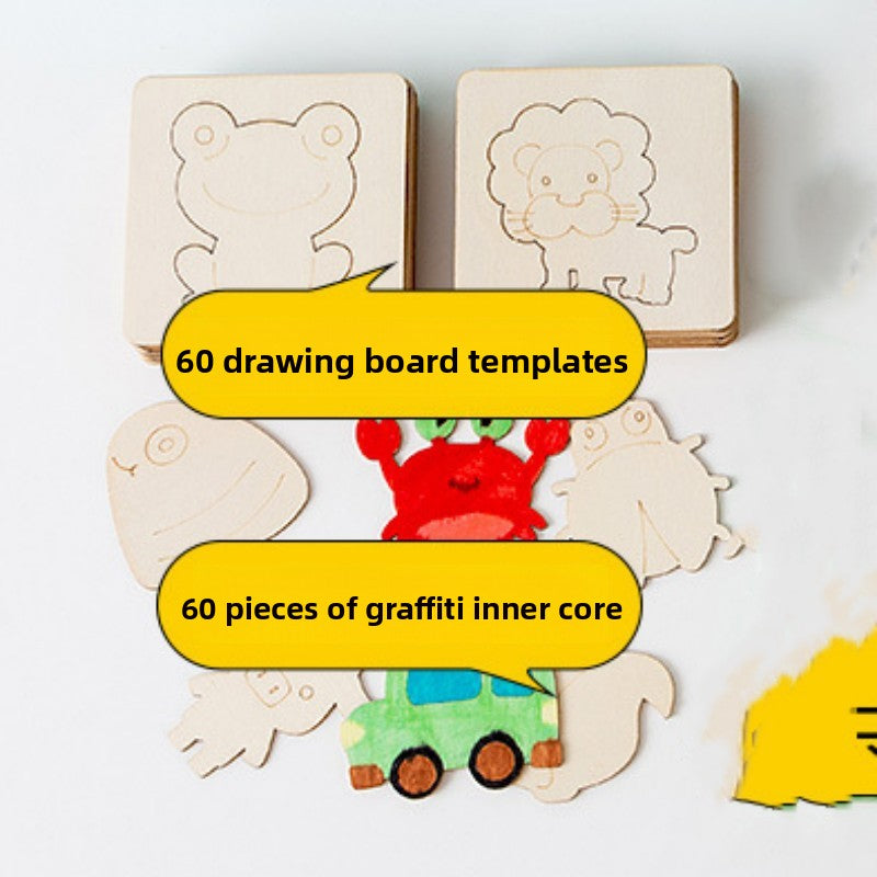 Wooden Drawing Stencils for Kids