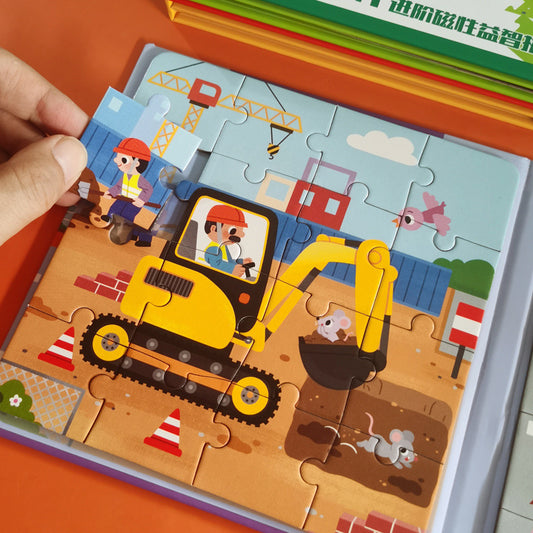 Magnetic Puzzle Book for Kids