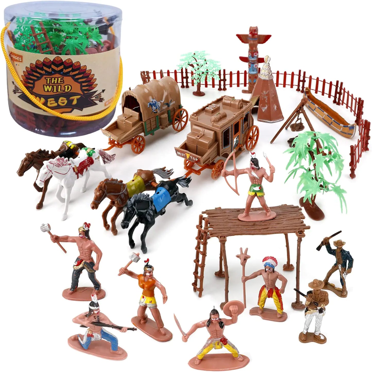 π€ ποΈ Spark Epic Imagination & History Play β 58 Pieces of Wild West Adventure