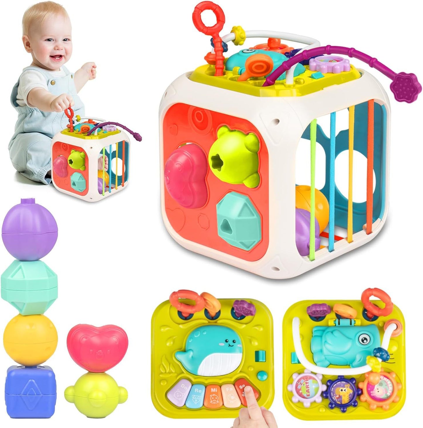 Educational Activity Cube for Kids