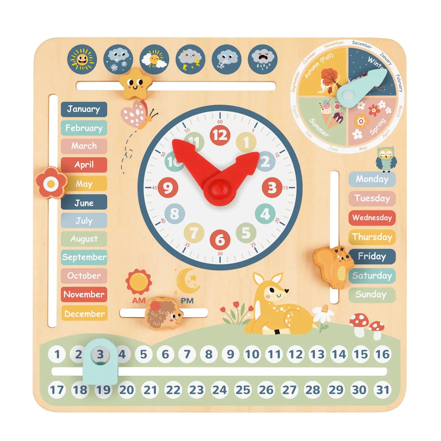 🕰️ Help Kids Understand Time, Dates & Weather—The Fun Montessori Way! 🌦️🌈