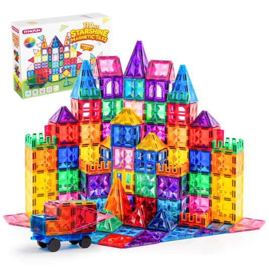 🧲 Build Bigger, Smarter & More Creative—Endless 3D Fun Starts Here! 🚗✨ 110PCS