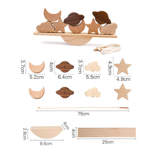 Stack & Soar: Montessori Wooden Animal Stacking Balance Toy! π¦π