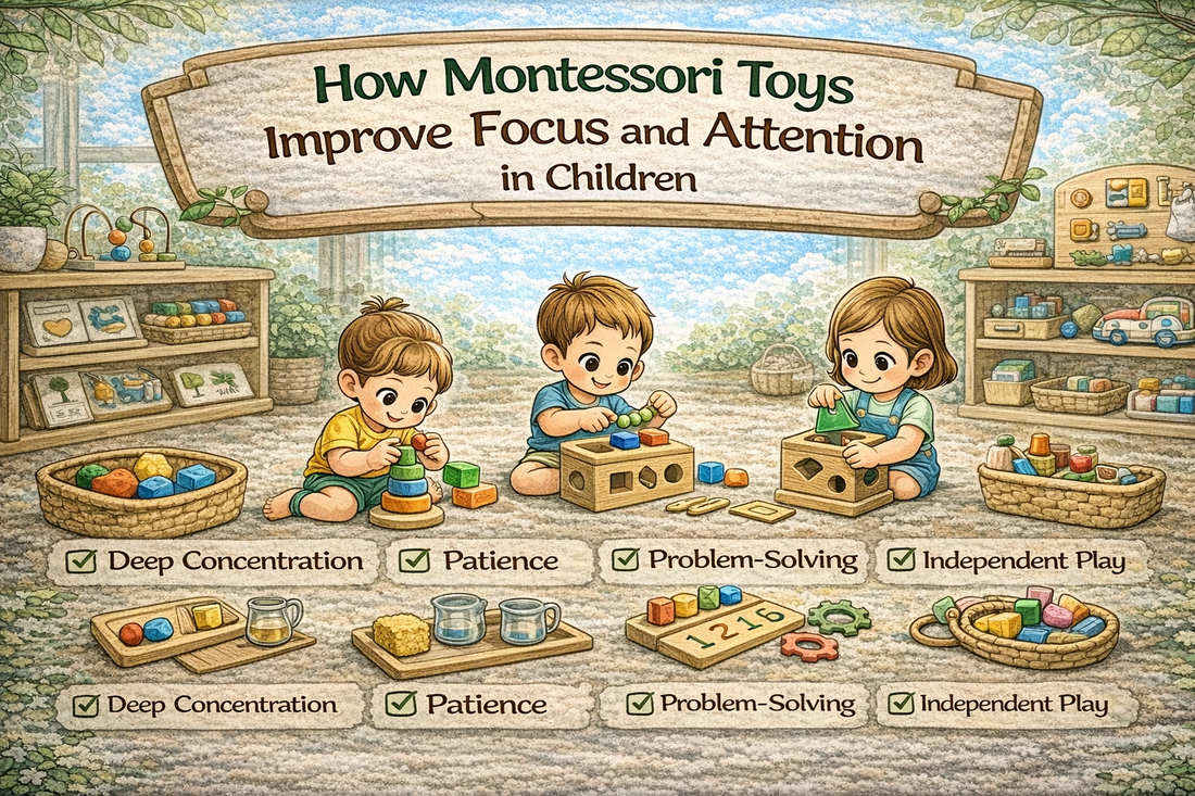 How Montessori Learning Toys Improve Focus and Attention Span in Children