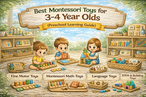 Best Montessori Toys for 3 Year Olds (Preschool Learning Guide)