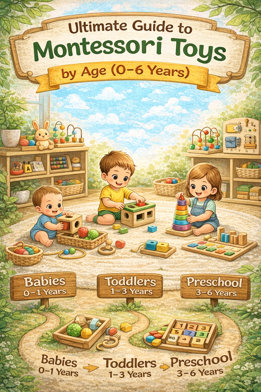 Ultimate Guide to Montessori Toys by Age (0–6 Years)