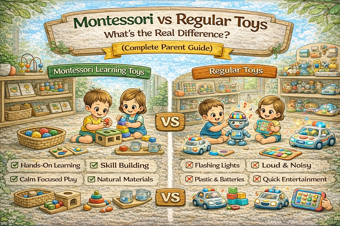 Montessori Learning Toys vs Regular Toys: What’s the Real Difference for Your Child?