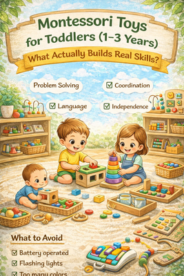 Montessori Toys for Toddlers (1–3 Years): What Actually Builds Real Skills?