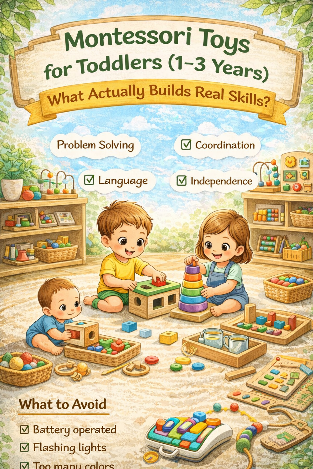 Best Montessori Toys for Toddlers 2026 | Real Skills – Wonder Kids Toy