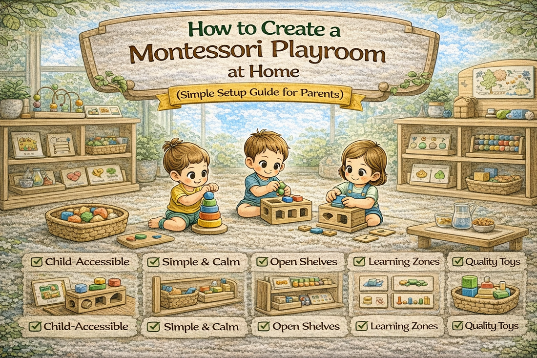 How to Create a Montessori Playroom at Home (Simple Setup Guide for Parents)