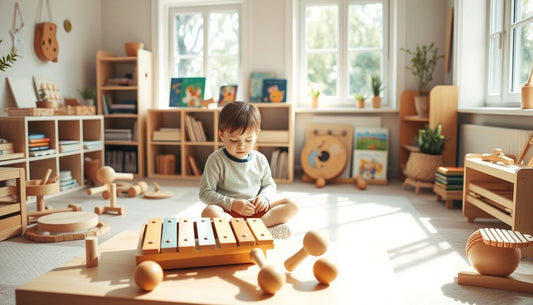 How I Introduce Music to My Toddler with Montessori Toys