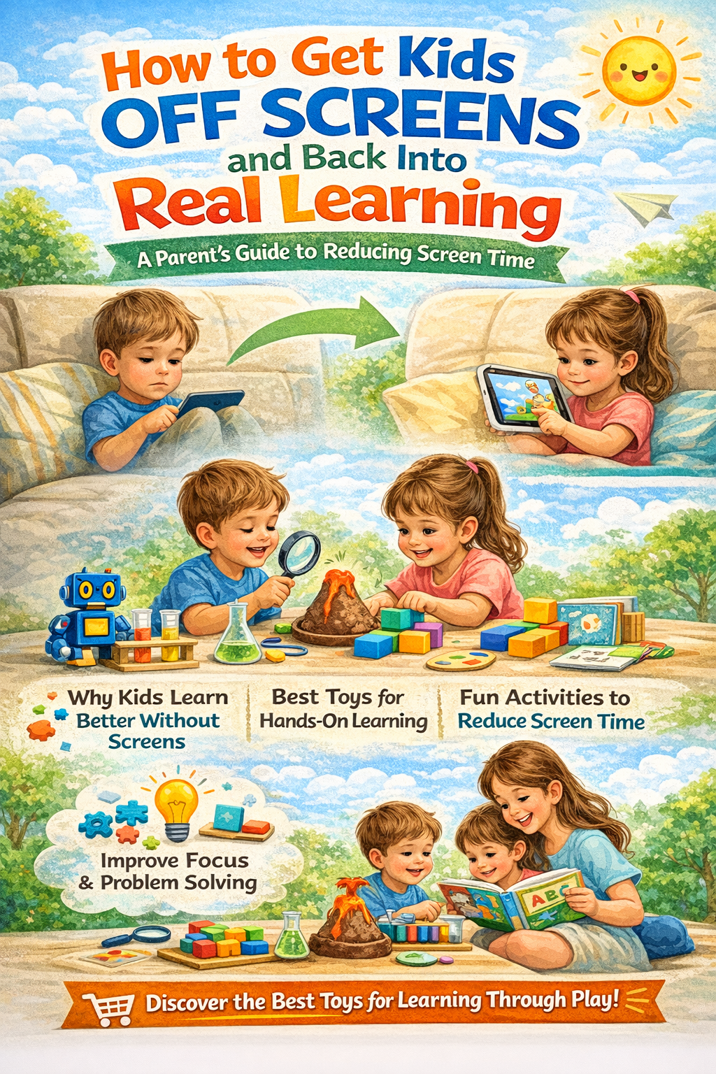 How to Get Kids Off Screens and Back Into Real Learning: