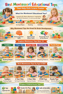 Best Montessori Educational Toys That Help Kids Learn Faster