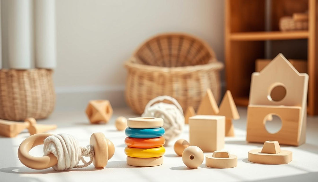 Montessori baby play area setup and toy rotation guide