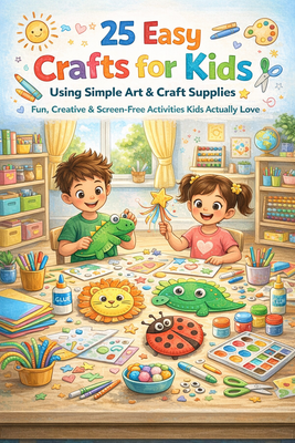25 Easy Crafts for Kids Using Simple Art & Craft Supplies