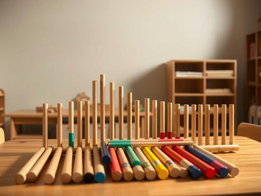 Montessori Long Rods: Learning and Spatial Guide
