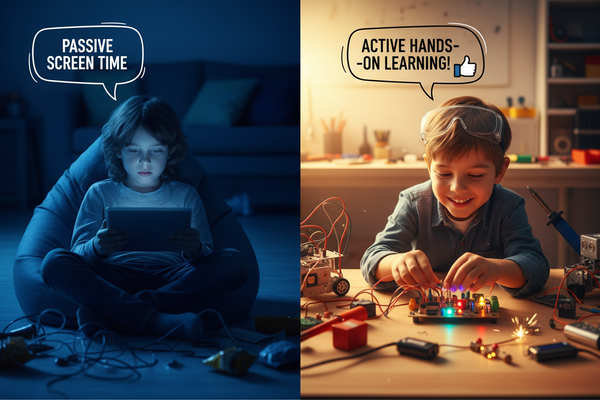 Screen Time vs Hands-On Learning: Why Electronics Kits Win