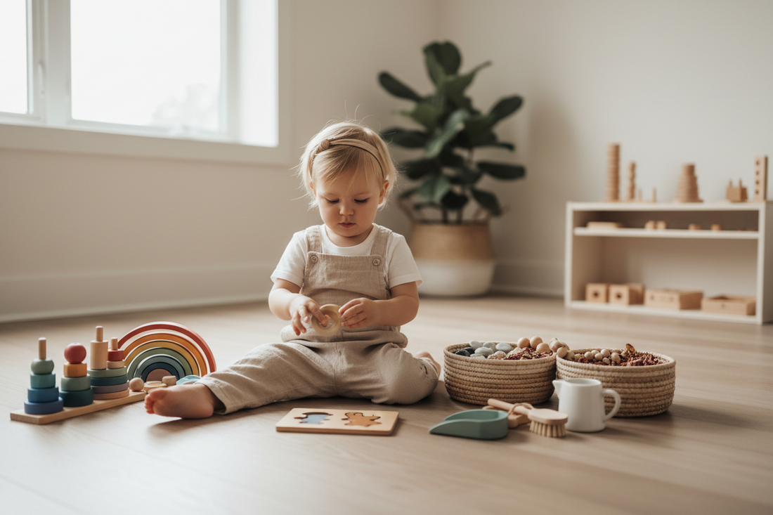 The Gift of Solo Play: 5 Montessori-Inspired Tools That Keep Your Toddler Engaged, Independent, and Growing (Without Your Help)